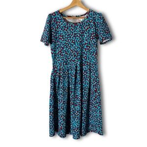 LuLaRoe 'Amelia' Floral Fit & Flare Dress NWT